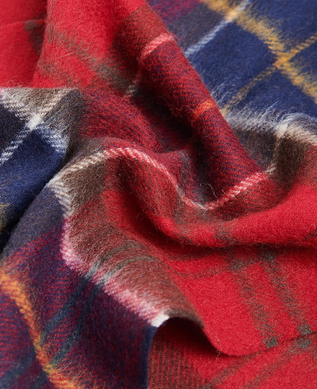 Barbour Tartan Scarf: Red Tartan