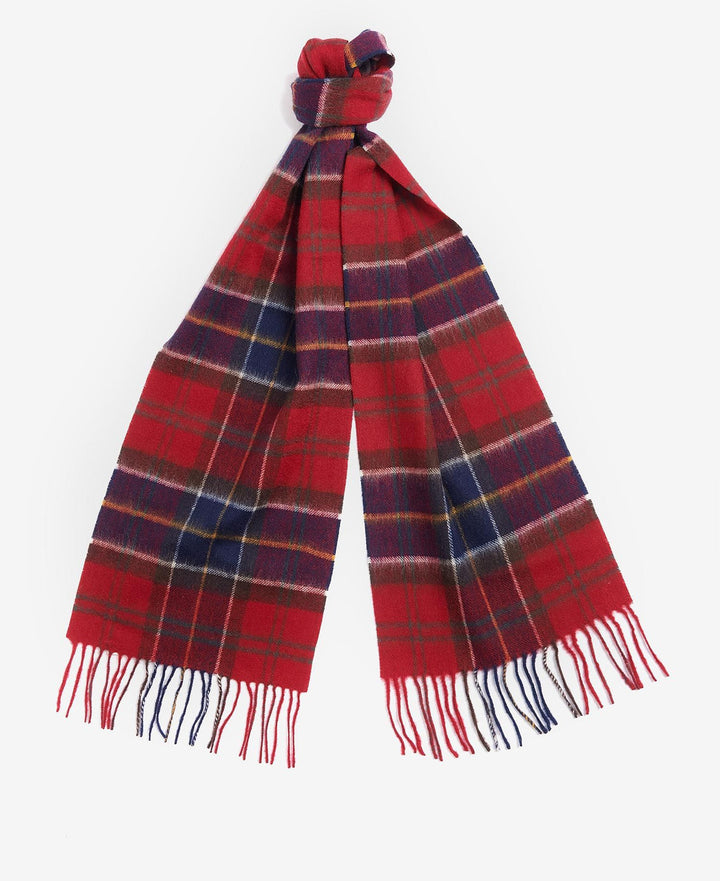 Barbour Tartan Scarf: Red Tartan