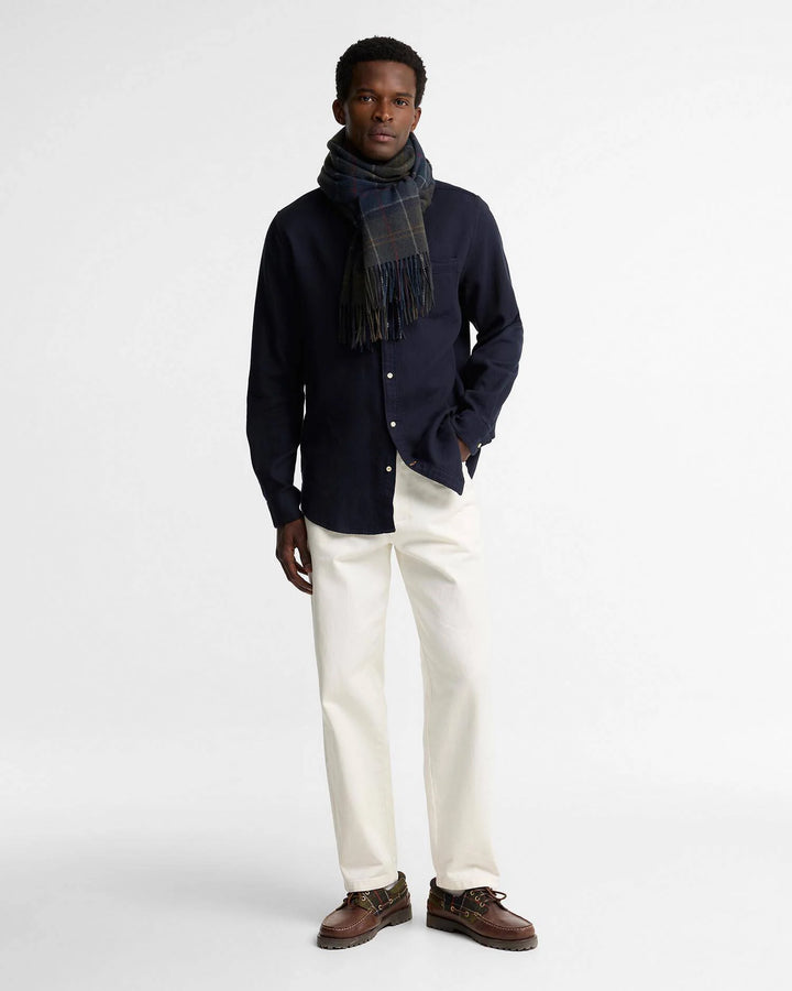Barbour Braden Tartan Wool Scarf: Shadow Classic Tartan