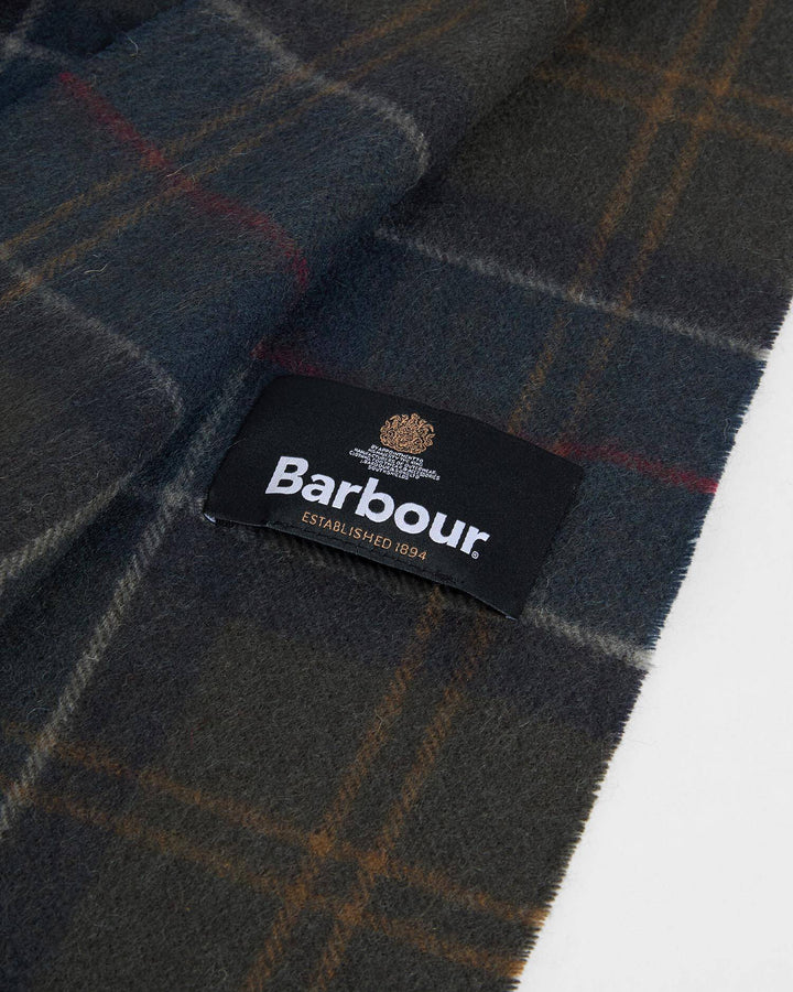 Barbour Braden Tartan Wool Scarf: Shadow Classic Tartan