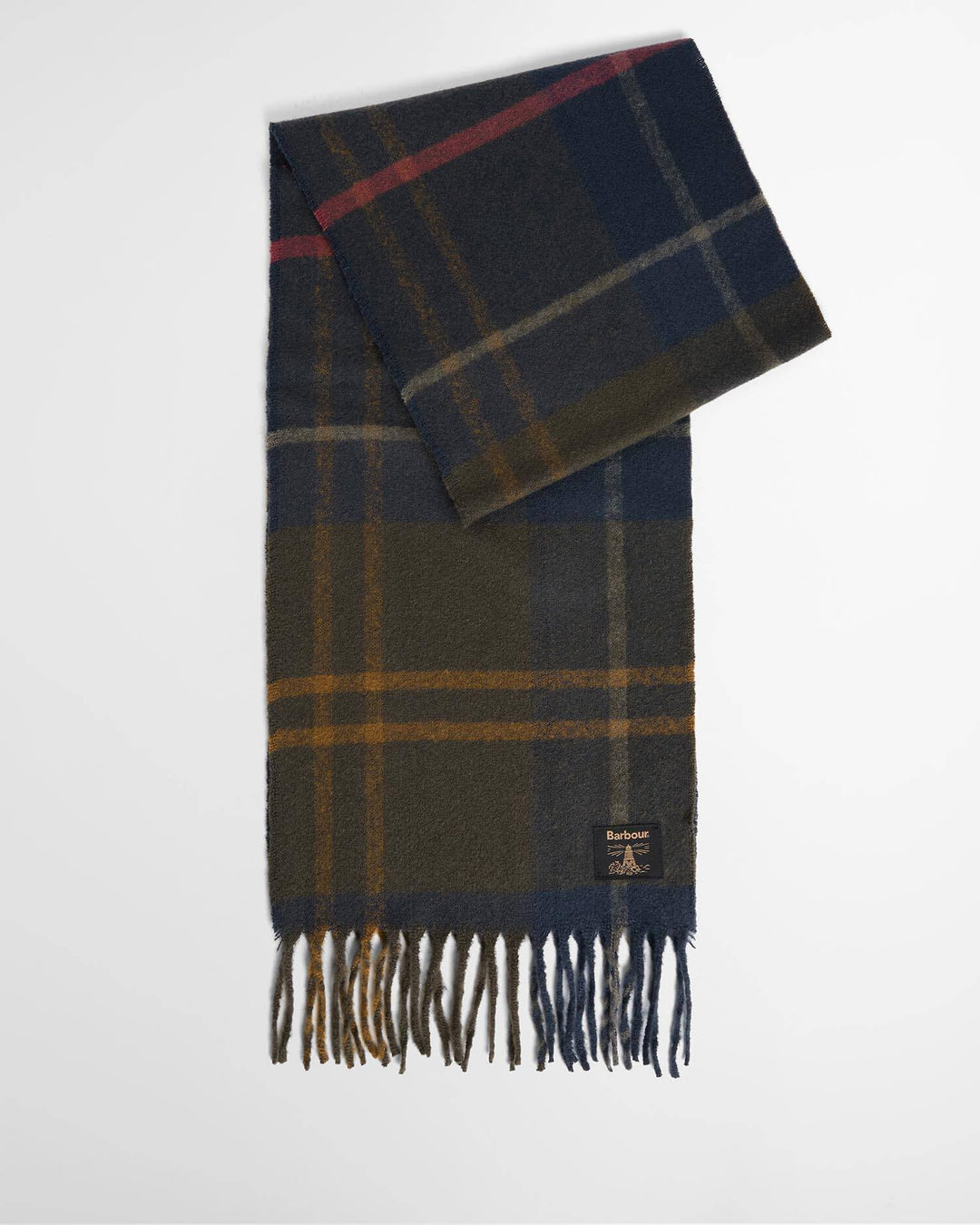 Barbour Yorklane Tartan Scarf: Shadow Classic Tartan