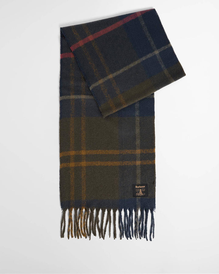 Barbour Yorklane Tartan Scarf: Shadow Classic Tartan