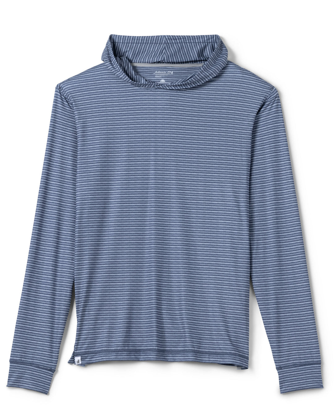Johnnie-O Talon Print Stripe Featherweight Performance Hoodie: Navy