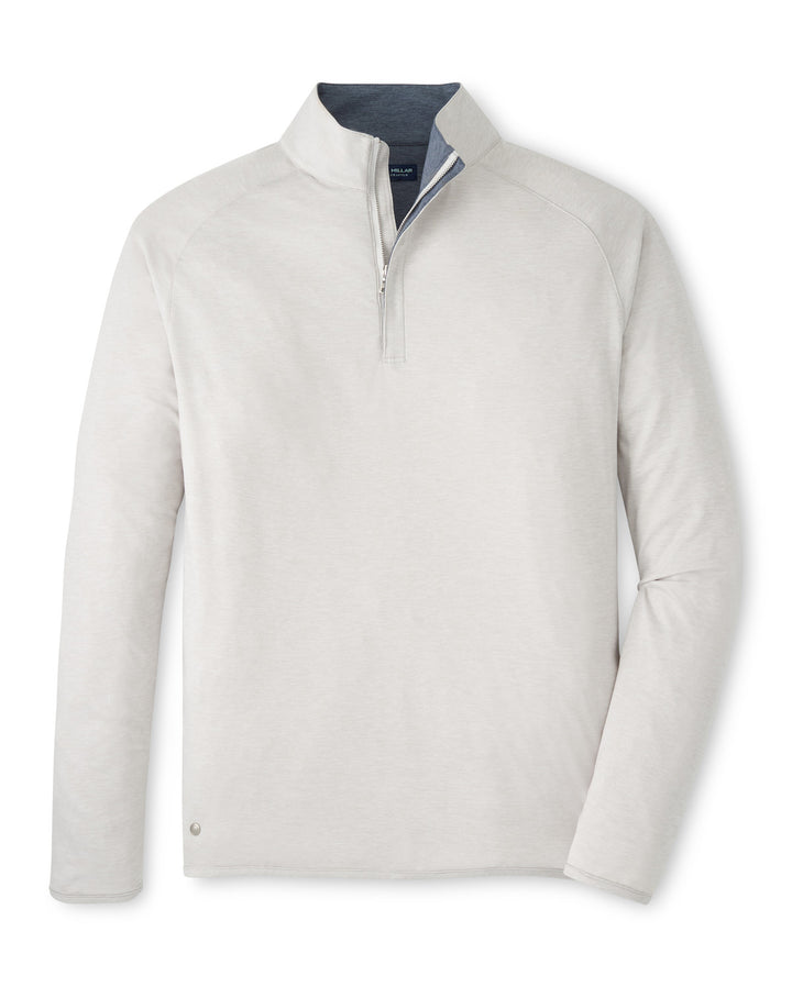 Peter Millar Stealth Performance Quarter-Zip: British Grey