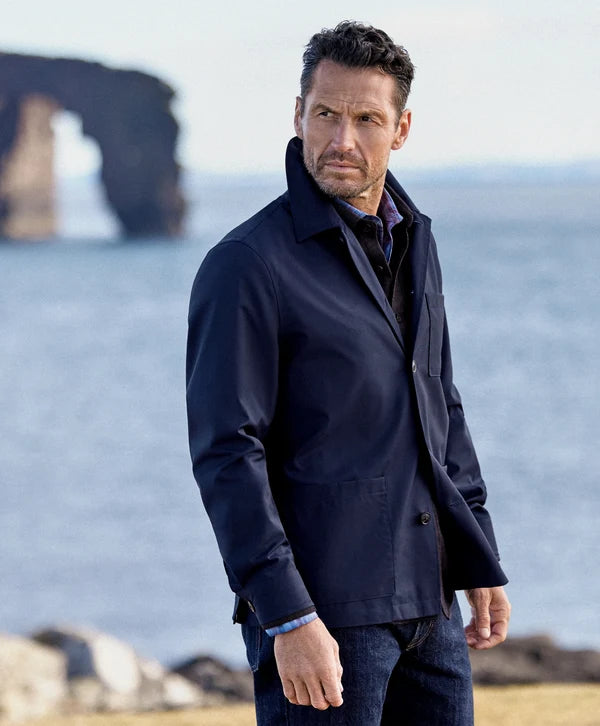 David Donahue The Scout Rain Jacket: Navy