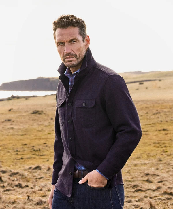 David Donahue The Moore Overshirt: Navy