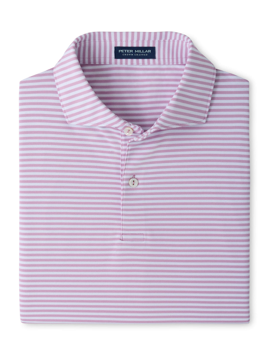 Peter Millar Crown Crafted Verse Performance Mesh Polo: Soft Orchid