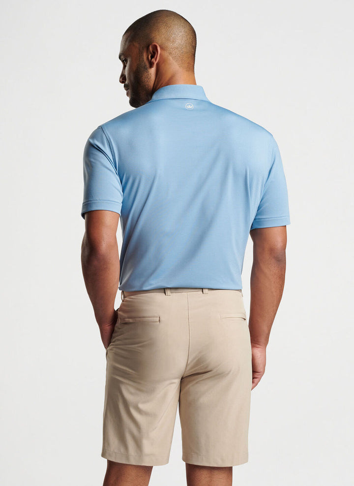 Peter Millar Jubilee Performance Stripe Polo: Velvet Plum