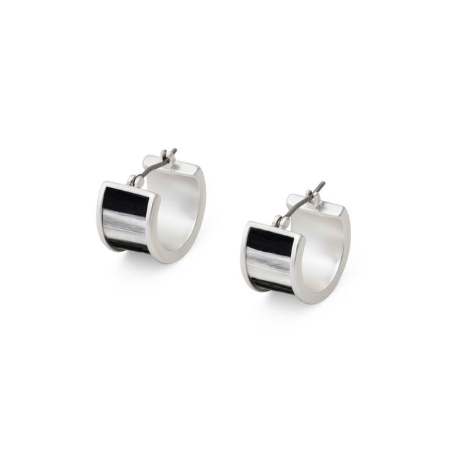 Brackish Silver Hoop Earring: Melissa