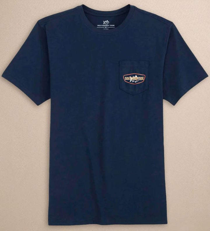 Southern Tide Vintage Badge Short Sleeve T-shirt: Navy