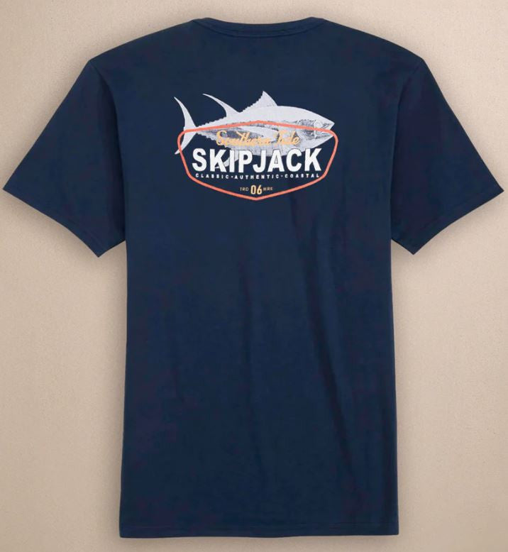 Southern Tide Vintage Badge Short Sleeve T-shirt: Navy