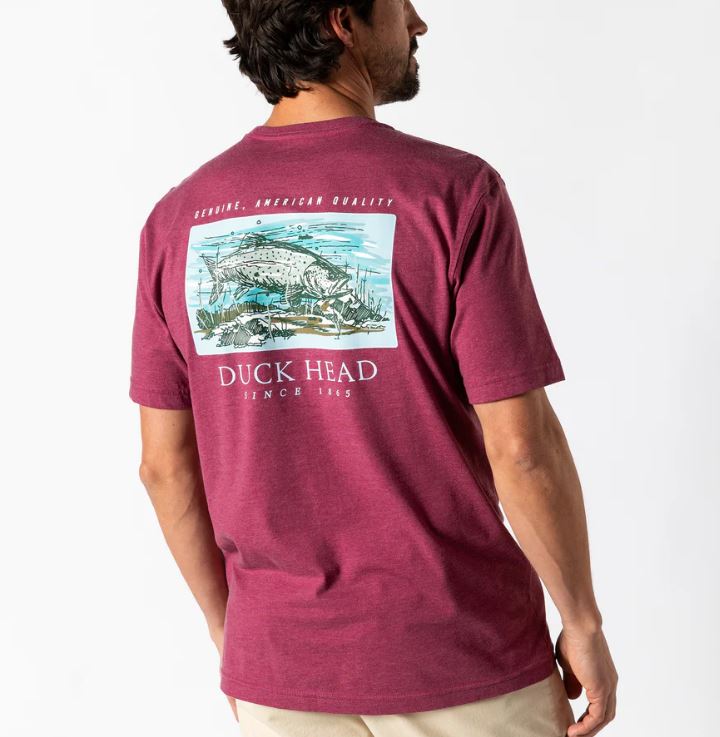 Duck Head Trout Short Sleeve T-shirt: Violet Quartz Heather