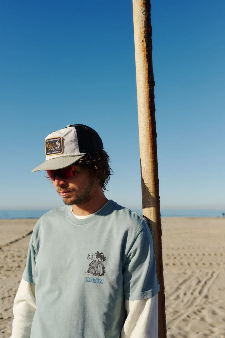 Katin Ripple Trucker Hat: Sea Gray