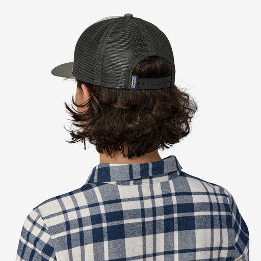 Patagonia Take a Stand Trucker Hat: Wild Waterline - Utility Blue