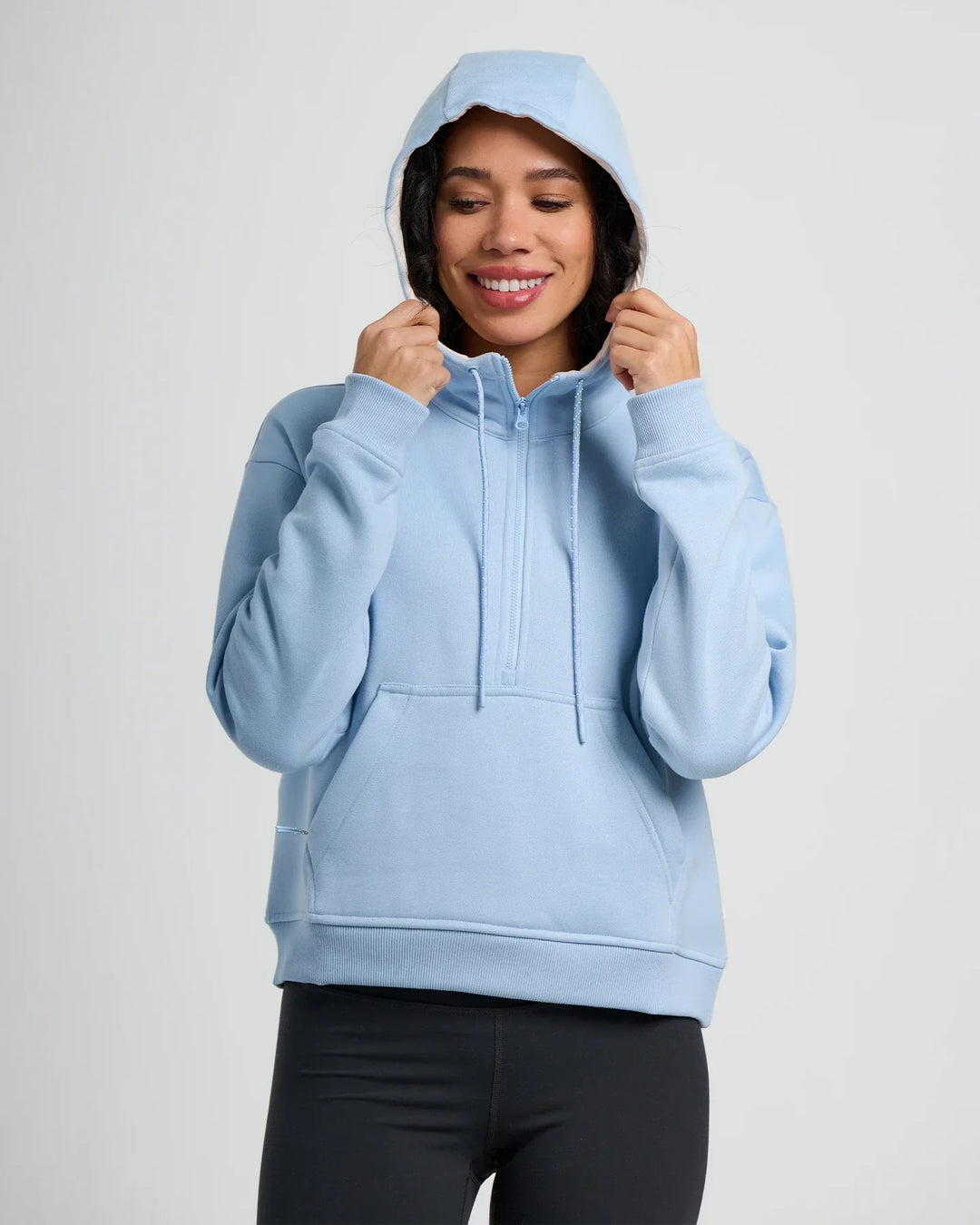 Free Fly Women's Bamboo Northcoast Fleece Anorak: Clear Sky