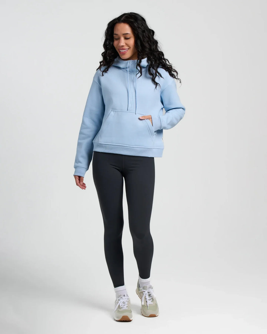 Free Fly Women's Bamboo Northcoast Fleece Anorak: Clear Sky