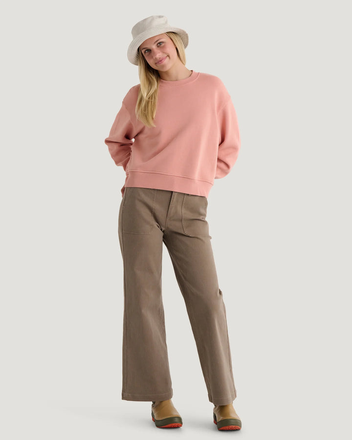 Free Fly Women's Bamboo Northcoast Fleece Crew: Shell
