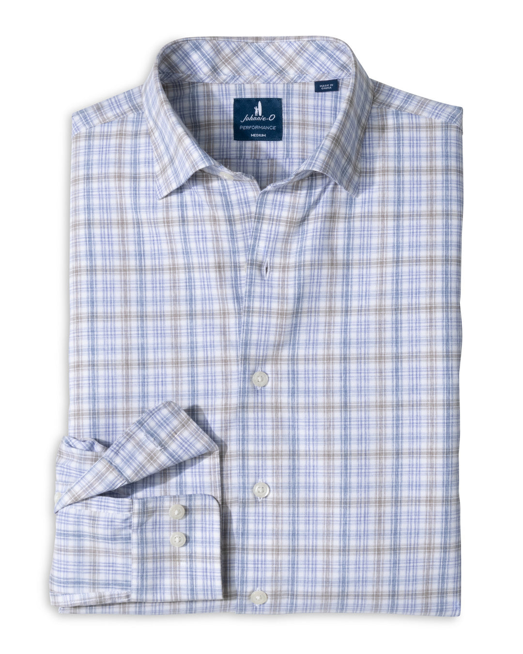 Johnnie-O Everyday Performance Button Down Shirt - Chelsea Pane: White