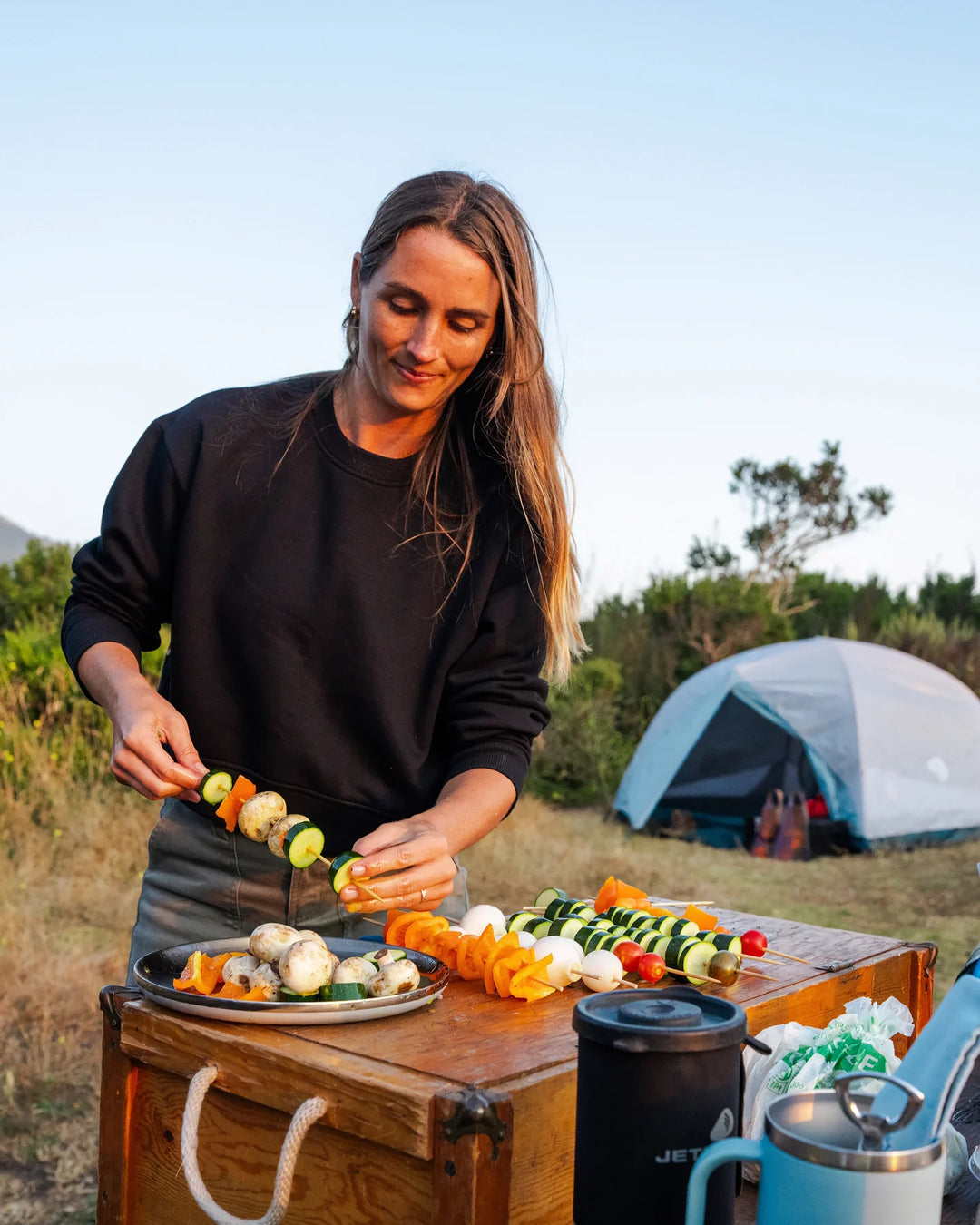 Free Fly Women's Bamboo Northcoast Fleece Crew: Black