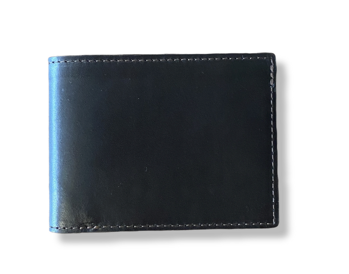 W Kleinberg Semi Matte Calf Bifold Wallet: Chocolate