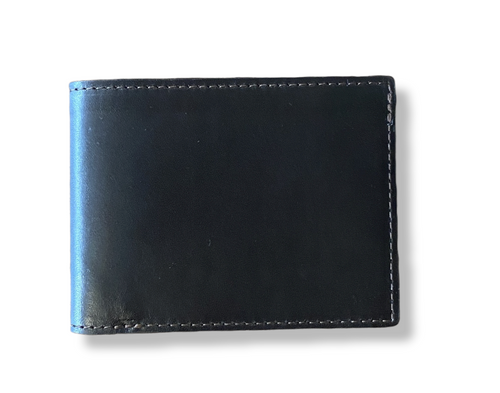 W Kleinberg Semi Matte Calf Bifold Wallet: Chocolate