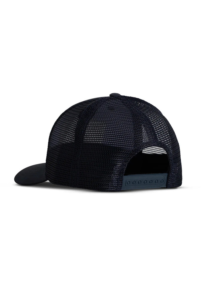 Free Fly Wave Trucker Hat: Deep Navy