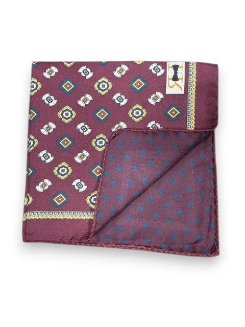 R. Hanauer Wine Sequoia Foulards Pocket Square