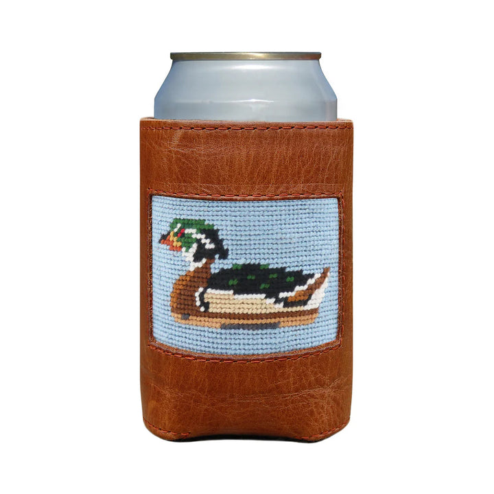 Smathers and Branson Can Cooler: Wood Duck Decoy ( Antique Blue)