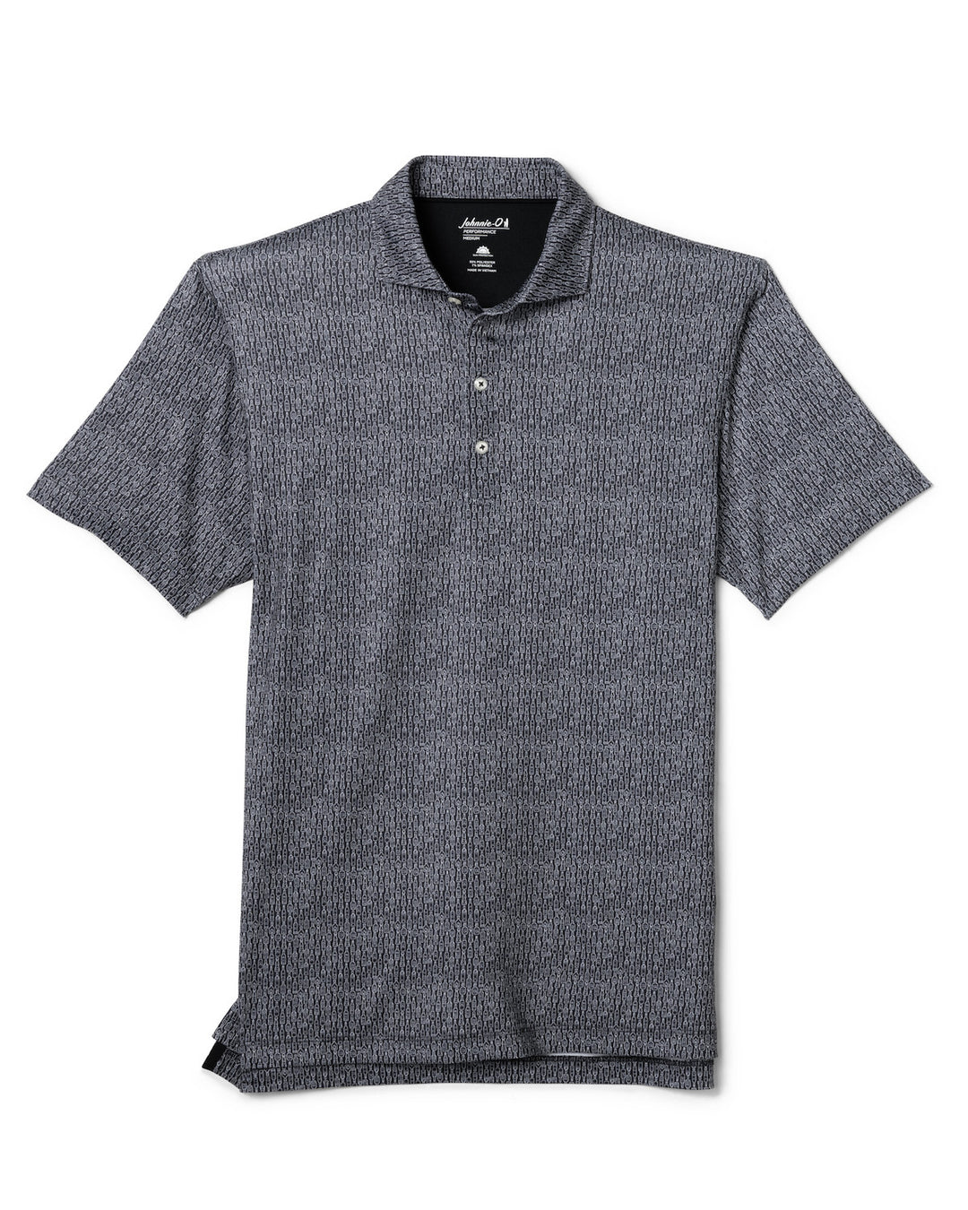 Johnnie-O Performance Jersey Polo - Bars Open: Black