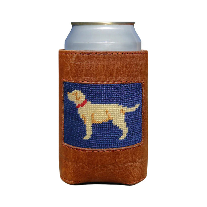 Smathers and Branson Yellow Lab Can Cooler: Navy