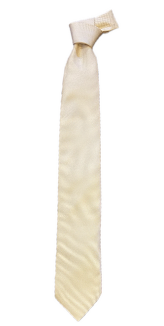 Seaward and Stearn Micro Weave Tie: Yellow