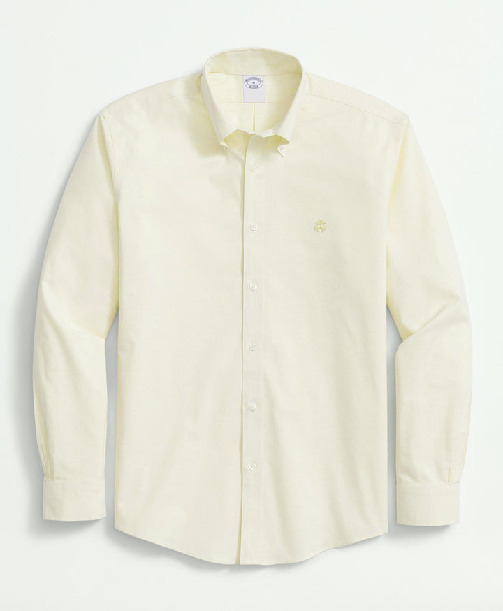 Brooks Brothers Stretch Cotton Non-Iron Oxford Polo Button Down Collar Shirt