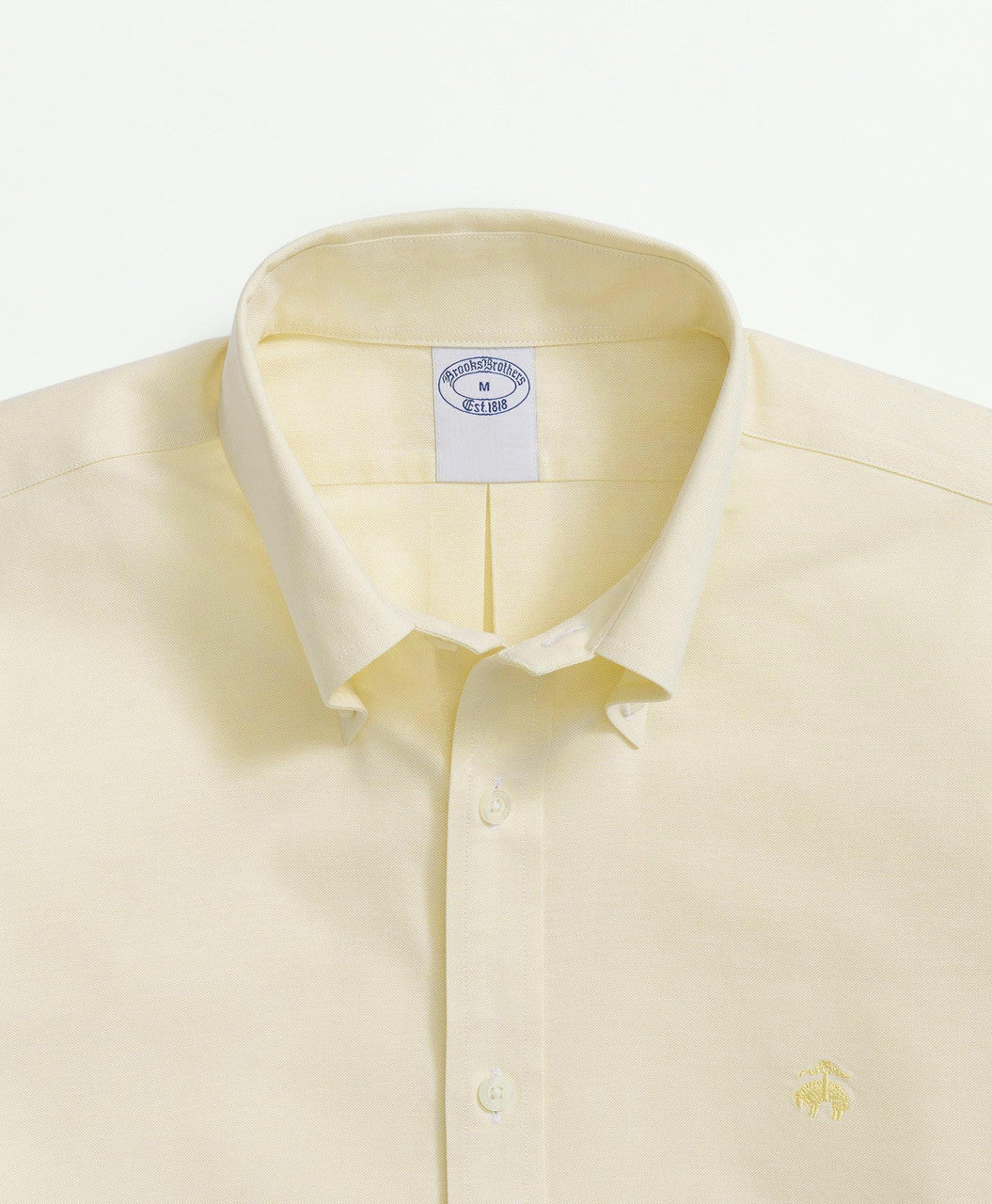 Brooks Brothers Stretch Cotton Non-Iron Oxford Polo Button Down Collar Shirt