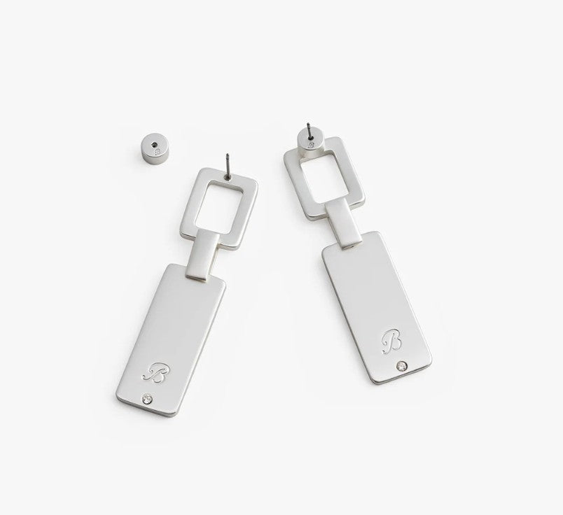 Brackish Yin Drop Earring: Silver