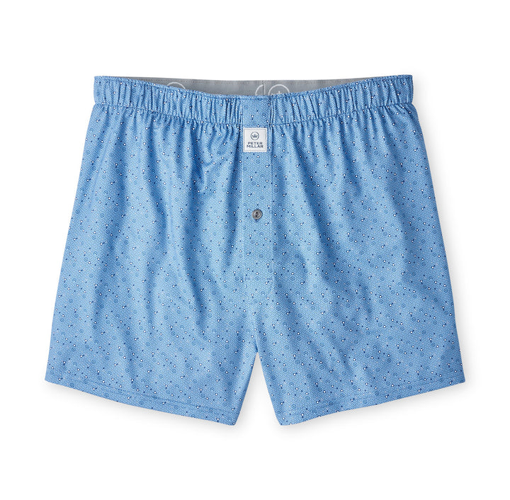 Peter Millar Costanzo Geo Performance Boxer Short: Evening Tide