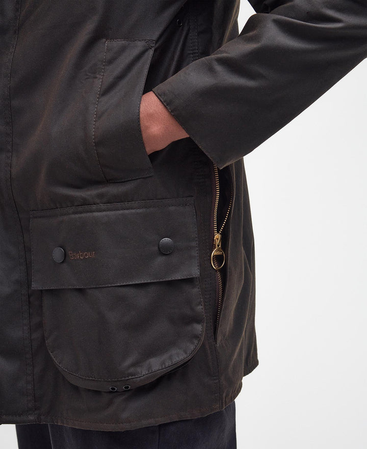 Barbour Classic Beaufort® Waxed Jacket: Olive