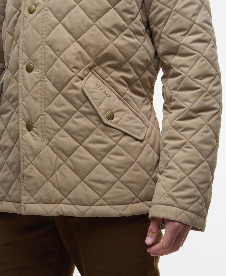 Barbour Shoveler Quilted Jacket: Military Brown