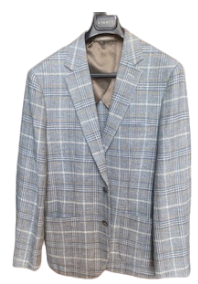 Stantt Zenith Blue Multi Plaid Sportcoat