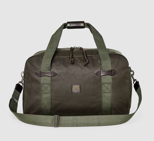 Filson Medium Tin Cloth Duffle Bag: Otter Green