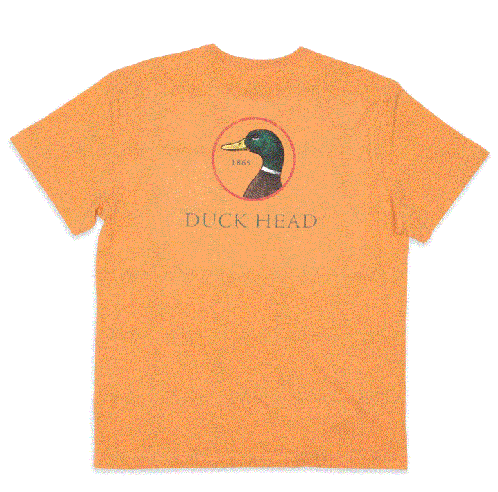 Duck Head Logo Short Sleeve T-shirt: Caramel Heather