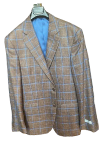 Peter Millar Flynn Brown Windowpane Sportcoat