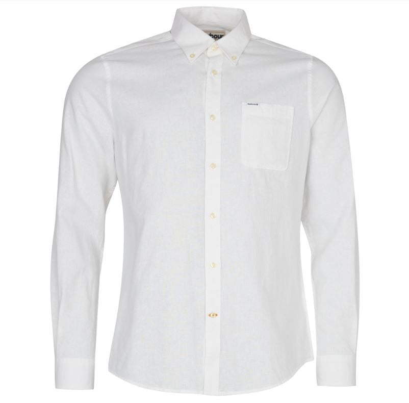 Barbour Men's Nelson Tailored Shirt: White