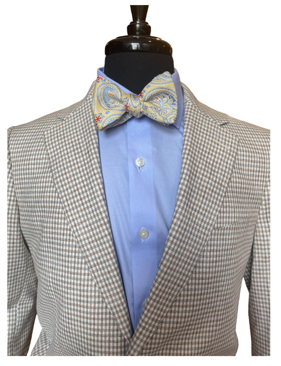 Maxdavoli by MaxMan Guabello Soft Oatmeal Check Sport Coat