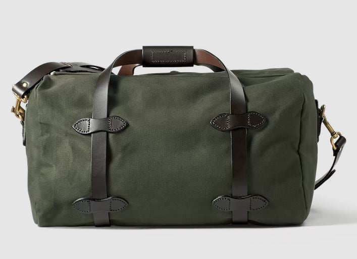 Filson Small Rugged Twill Duffle Bag: Otter Green