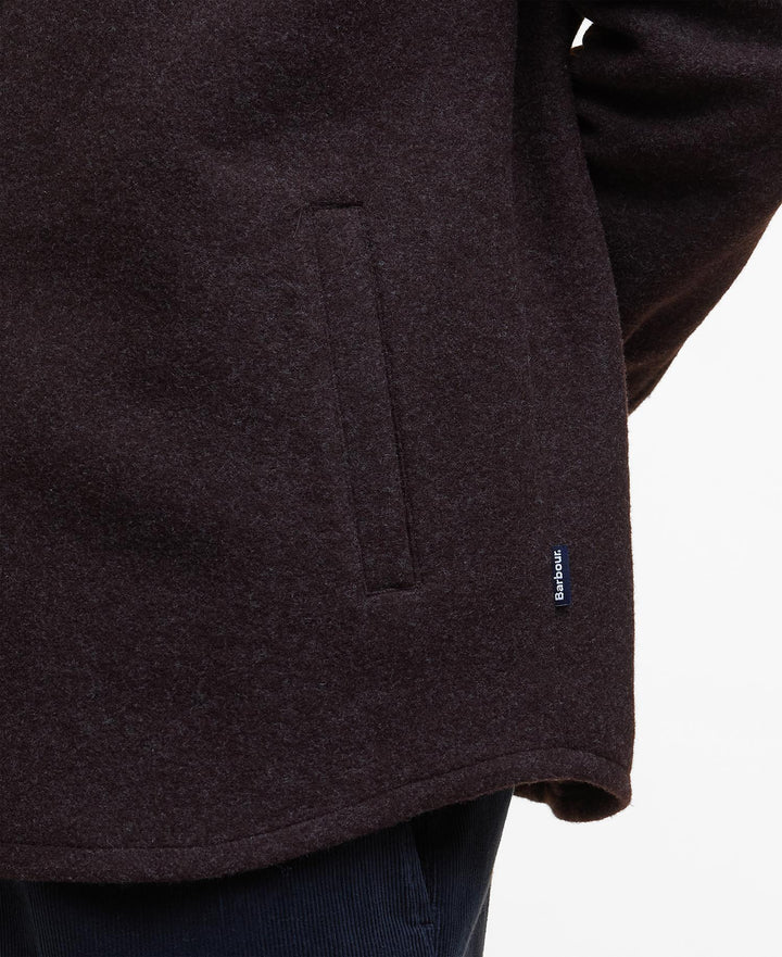 Barbour Marlow Tailored Overshirt: Dark Oak