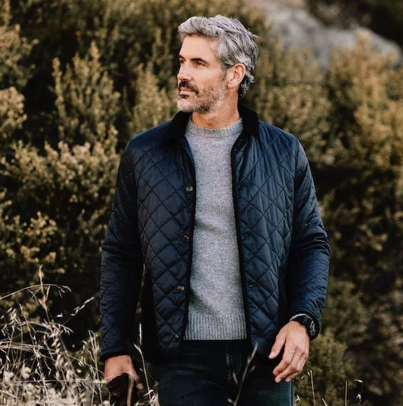 Barbour Men's Hoxton Liddesdale Quilted Jacket: Navy – Craig