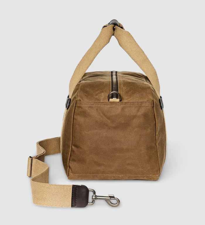 Filson Small Tin Cloth Duffle Bag: Dark Tan