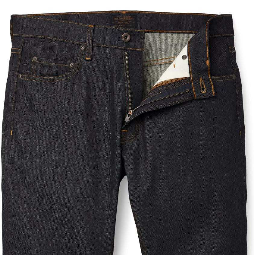 Filson Muleskinner Jeans: Raw Indigo