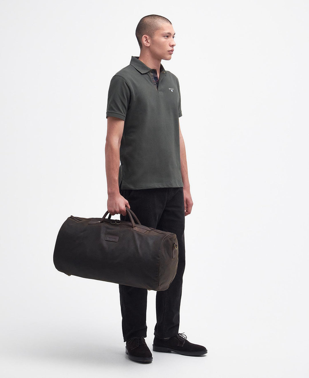 Barbour Waxed Holdall: Olive