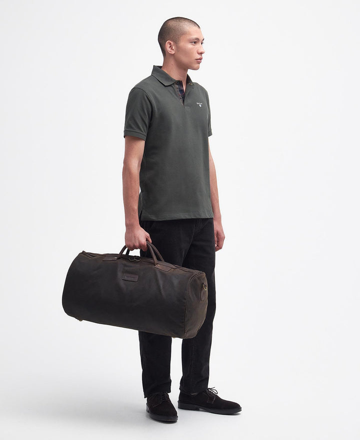 Barbour Waxed Holdall: Olive